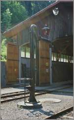 Dampf und Sonnenstrahlen sorgen f�r ein besonderes Ambiente im Museum Blonay-Chamby.