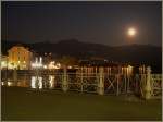 Vollmond-Stimmung am Genfersee in Vevey.